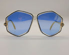 RARE Light Blue Marble West Germany Cazal mod 165 col 199 - Marraccii